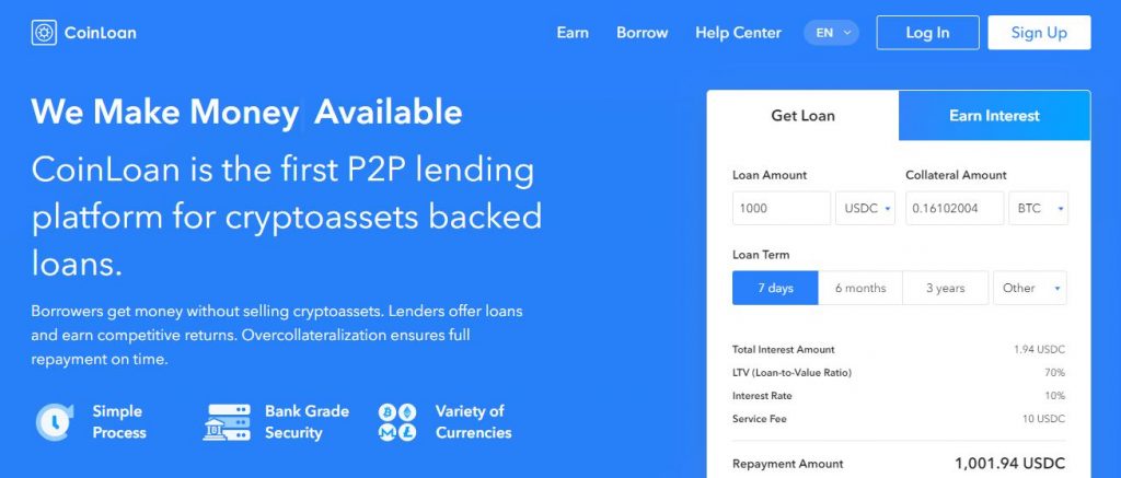 btc loan without verification