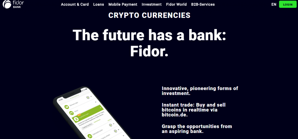 cryptocurrency bank fidorra